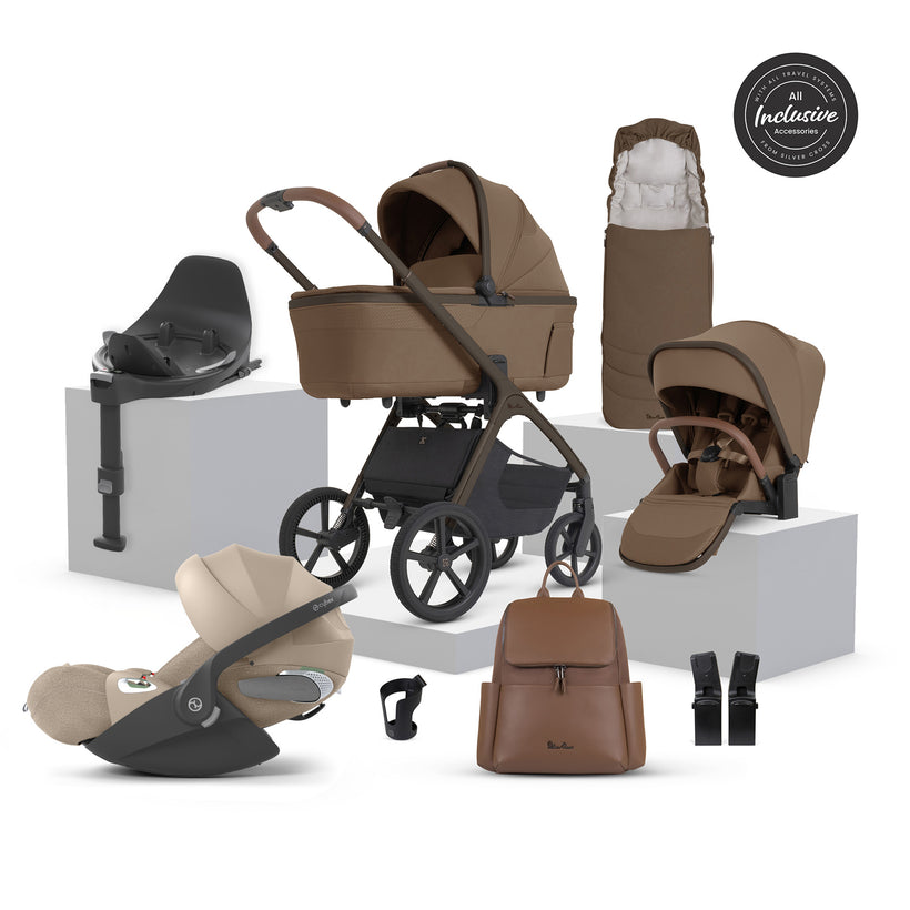 Silver Cross Cove 2 Ultimate 360 Cozy Beige Cloud T i-Size Plus Bundle - Maple