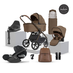 Silver Cross Cove 2 Ultimate 360 Sepia Black Cloud T i-Size Plus Bundle - Maple