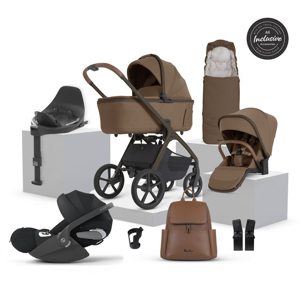 Silver Cross Cove 2 Ultimate 360 Sepia Black Cloud T i-Size Plus Bundle - Maple