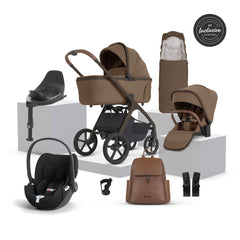 Silver Cross Cove 2 Ultimate 360 Sepia Black Cloud T i-Size Comfort Bundle - Maple