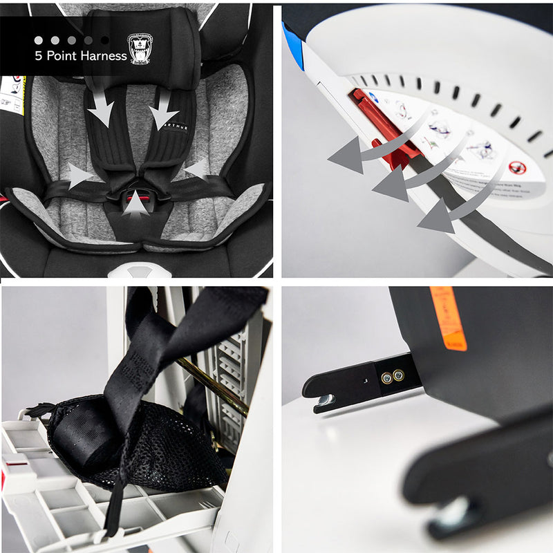 Cozy N Safe Arthur Car Seat - Graphite