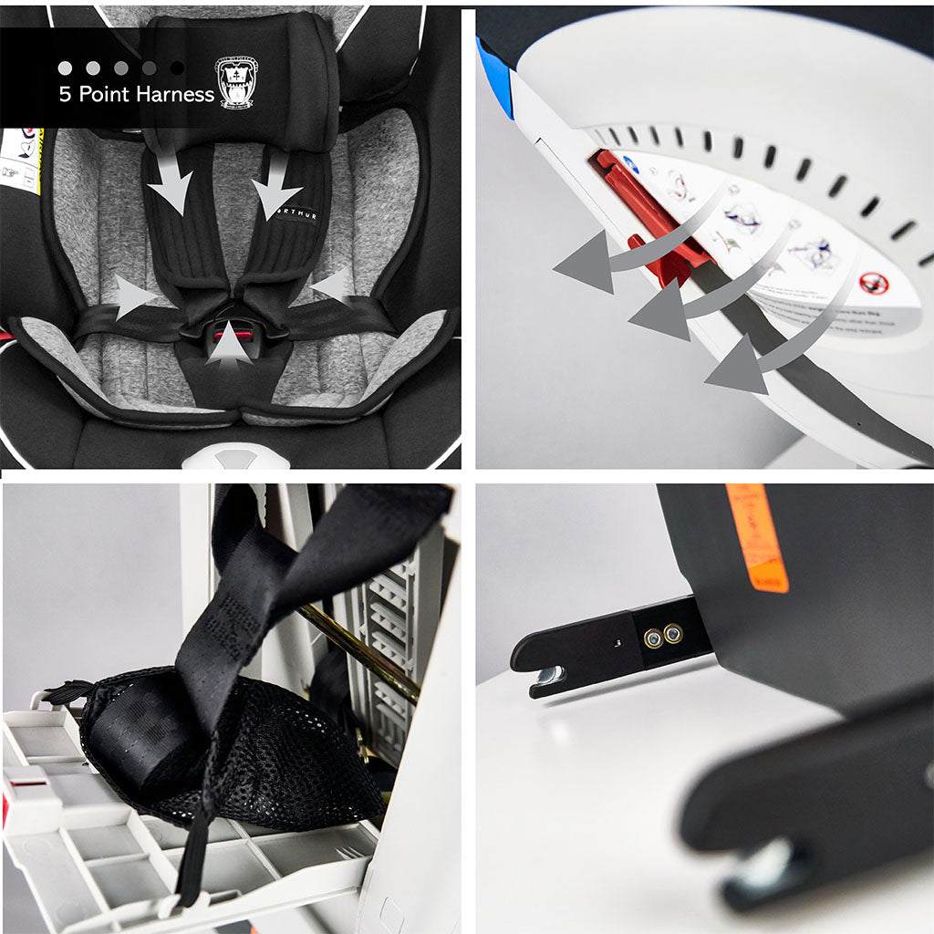 Cozy N Safe Arthur Car Seat - Graphite