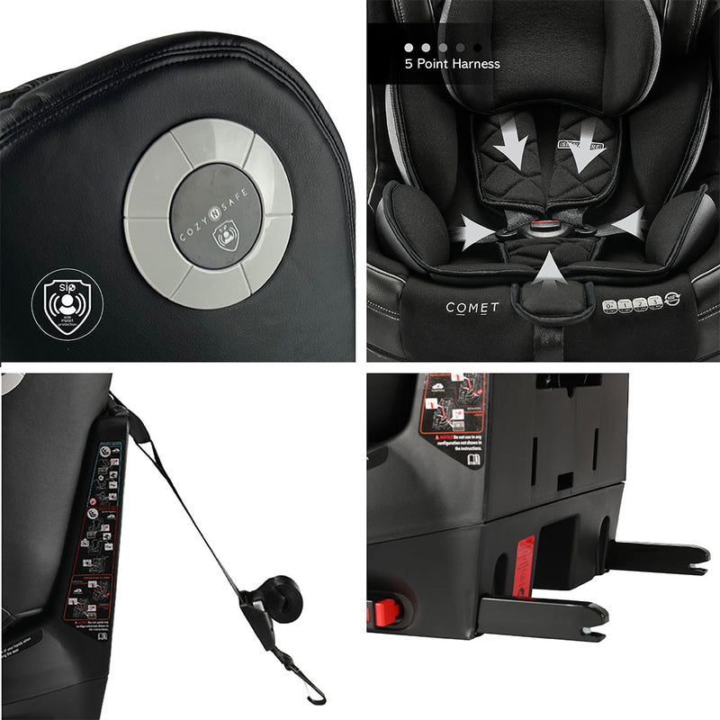 Cozy N Safe Comet 360 Child Car Seat - Black