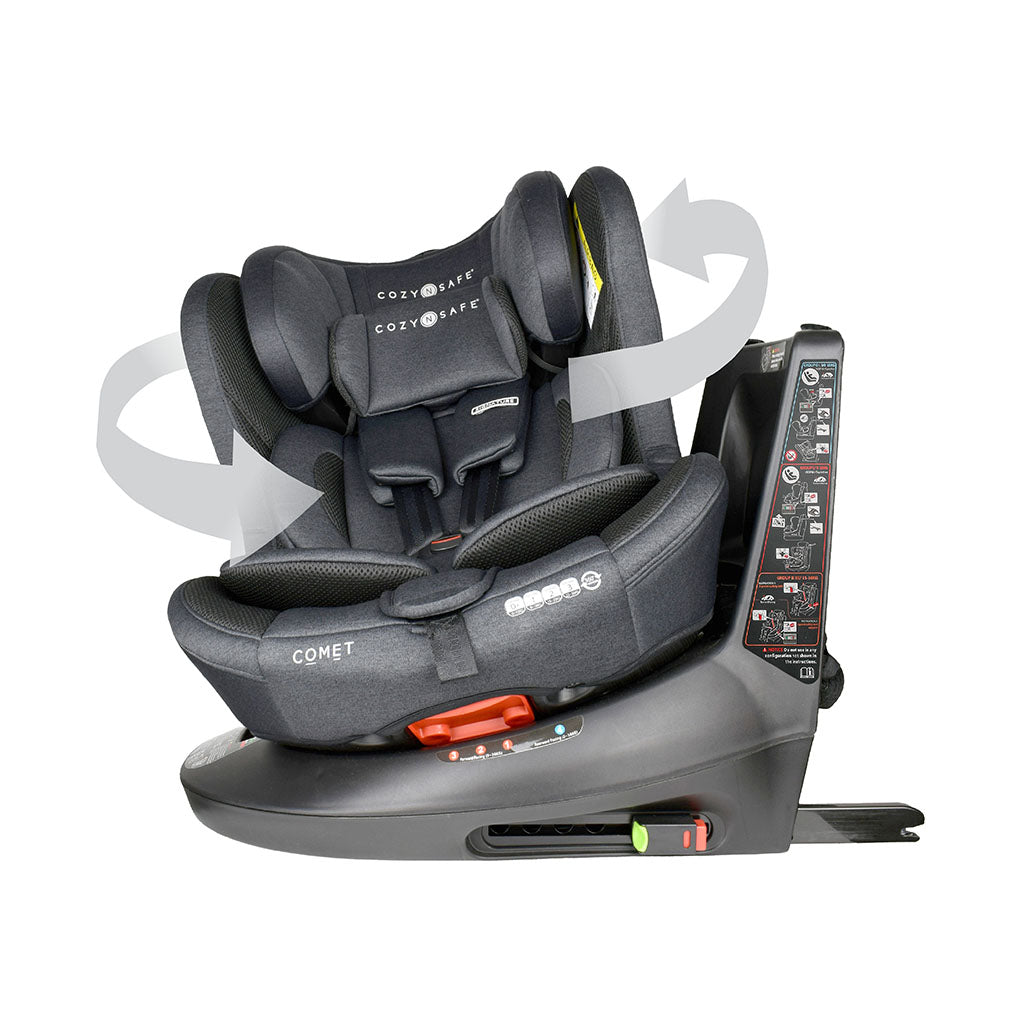 Cozy N Safe Comet 360 Child Car Seat - Graphite