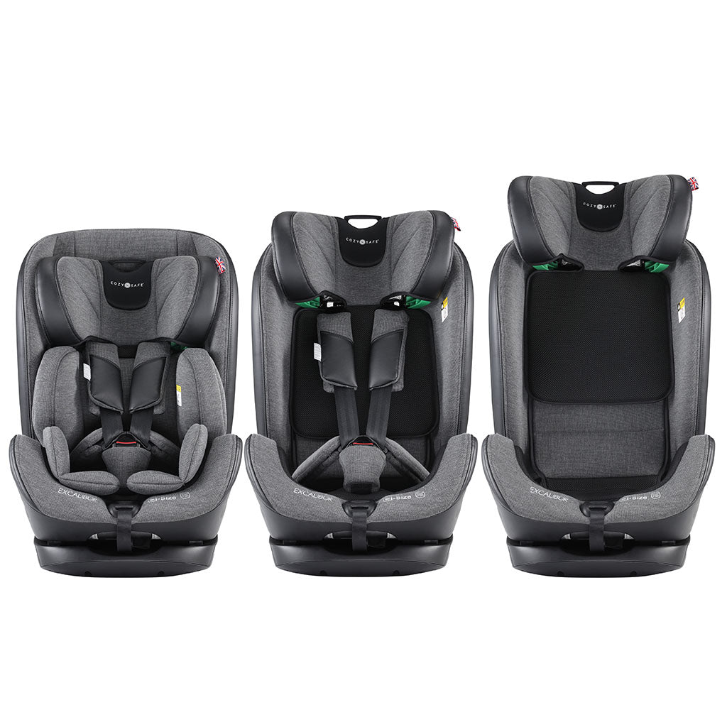 Cozy N Safe Excalibur i-Size Car Seat - Graphite