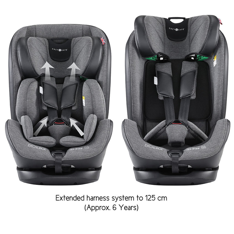 Cozy N Safe Excalibur i-Size Car Seat - Graphite