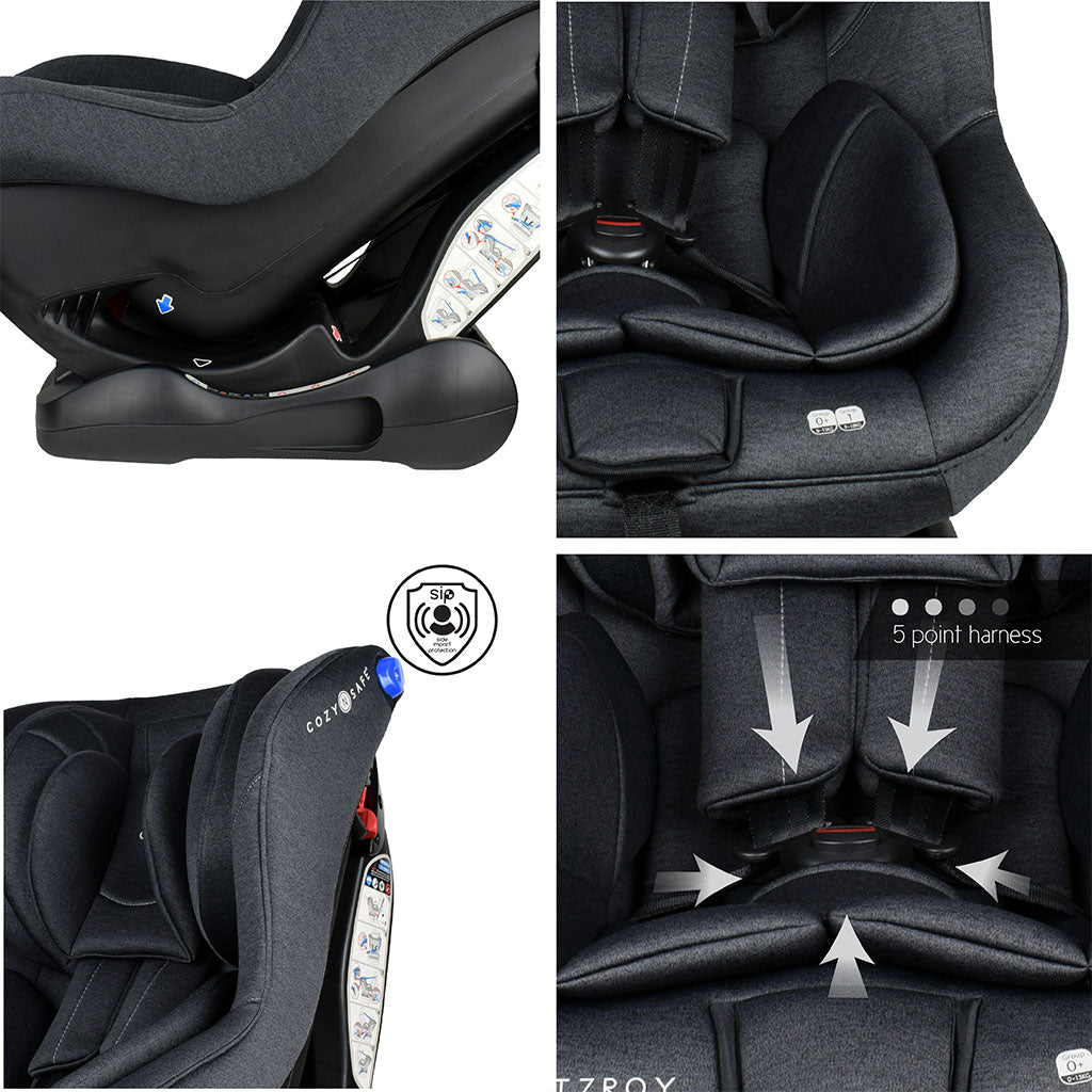 Cozy N Safe Fitzroy Group 0+/1 Child Car Seat - Graphite