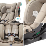 Cozy N Safe Fitzroy+ 40–150cm Child Car Seat - Ecru