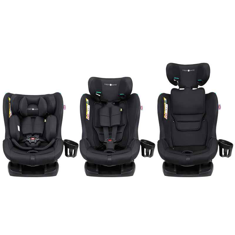 Cozy N Safe Fitzroy+ 40–150cm Child Car Seat - Jet