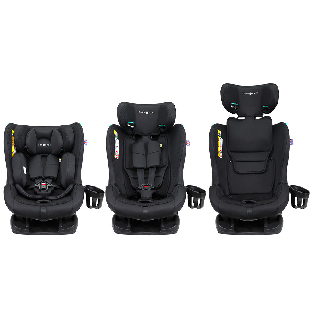 Cozy N Safe Fitzroy+ 40–150cm Child Car Seat - Jet