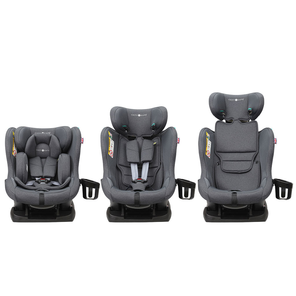 Cozy N Safe Fitzroy+ 40–150cm Child Car Seat - Slate
