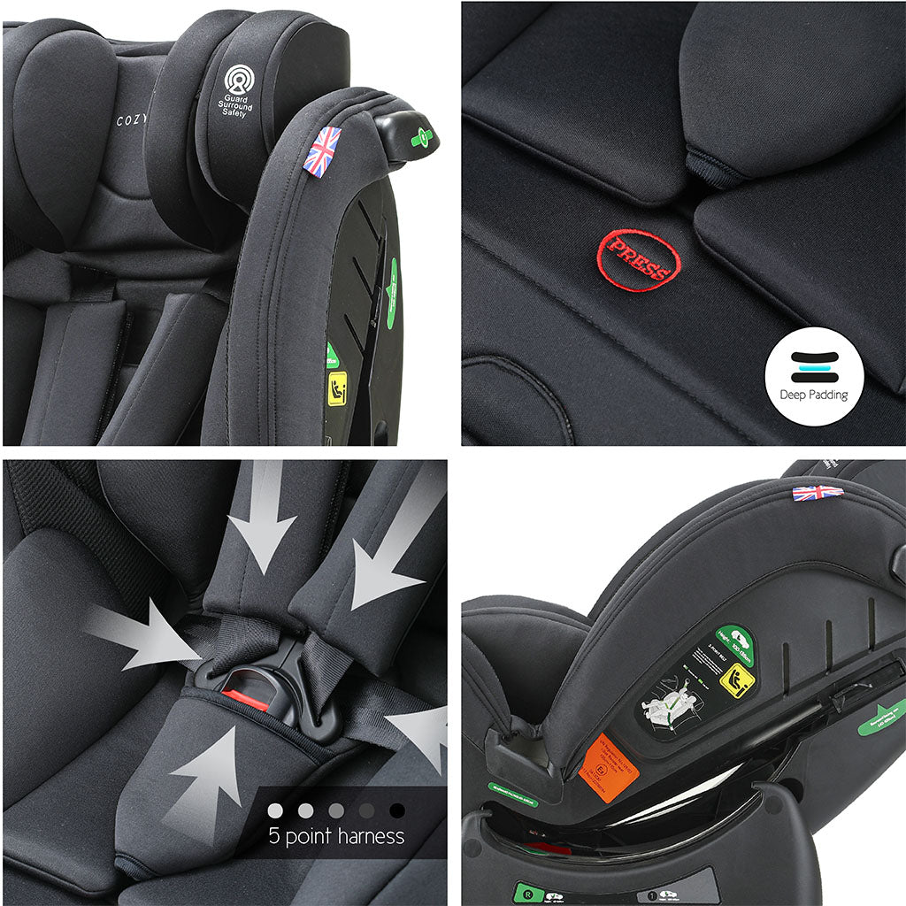 Cozy N Safe Fitzroy i-Size 40 to 135cm Child Car Seat