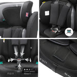 Cozy N Safe Fuji i-Size Child Car Seat and High Backed Booster - Black/Grey