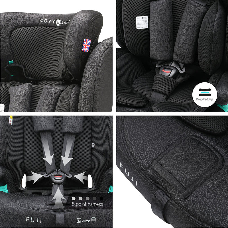 Cozy N Safe Fuji i-Size Child Car Seat and High Backed Booster - Onyx