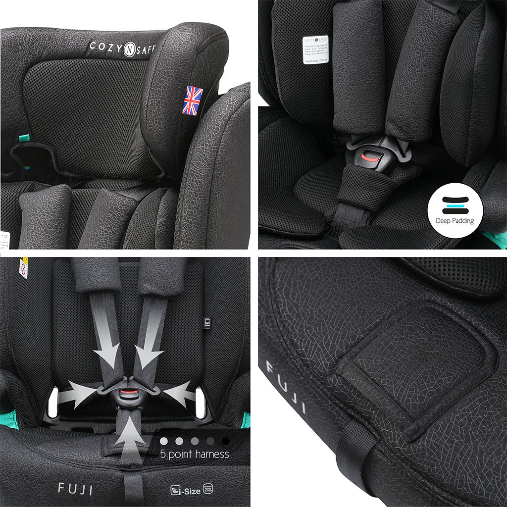 Cozy N Safe Fuji i-Size Child Car Seat and High Backed Booster - Onyx