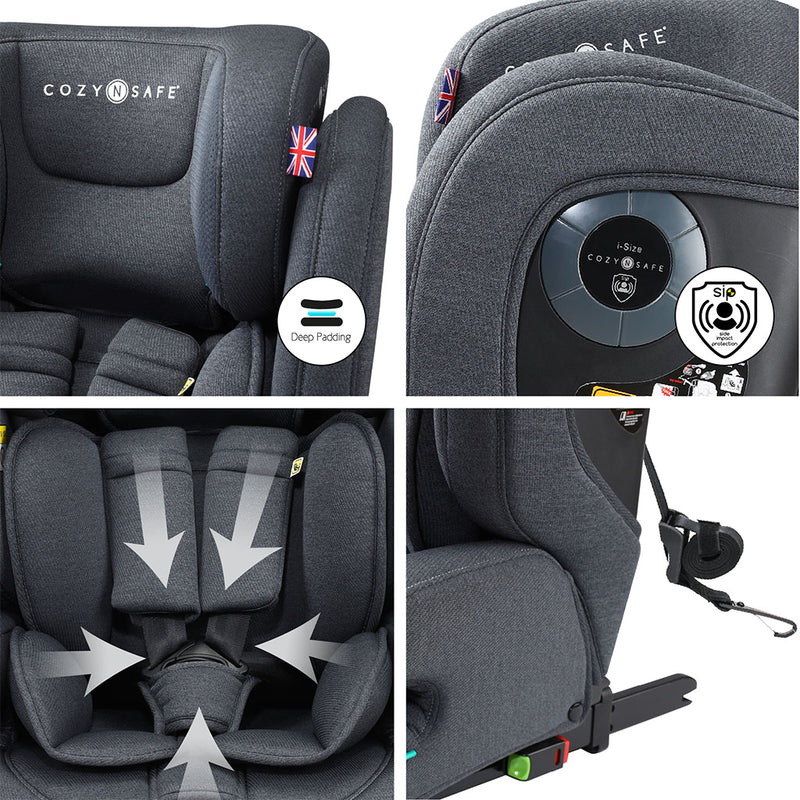 Cozy N Safe Hudson i-Size Child Car Seat - Slate