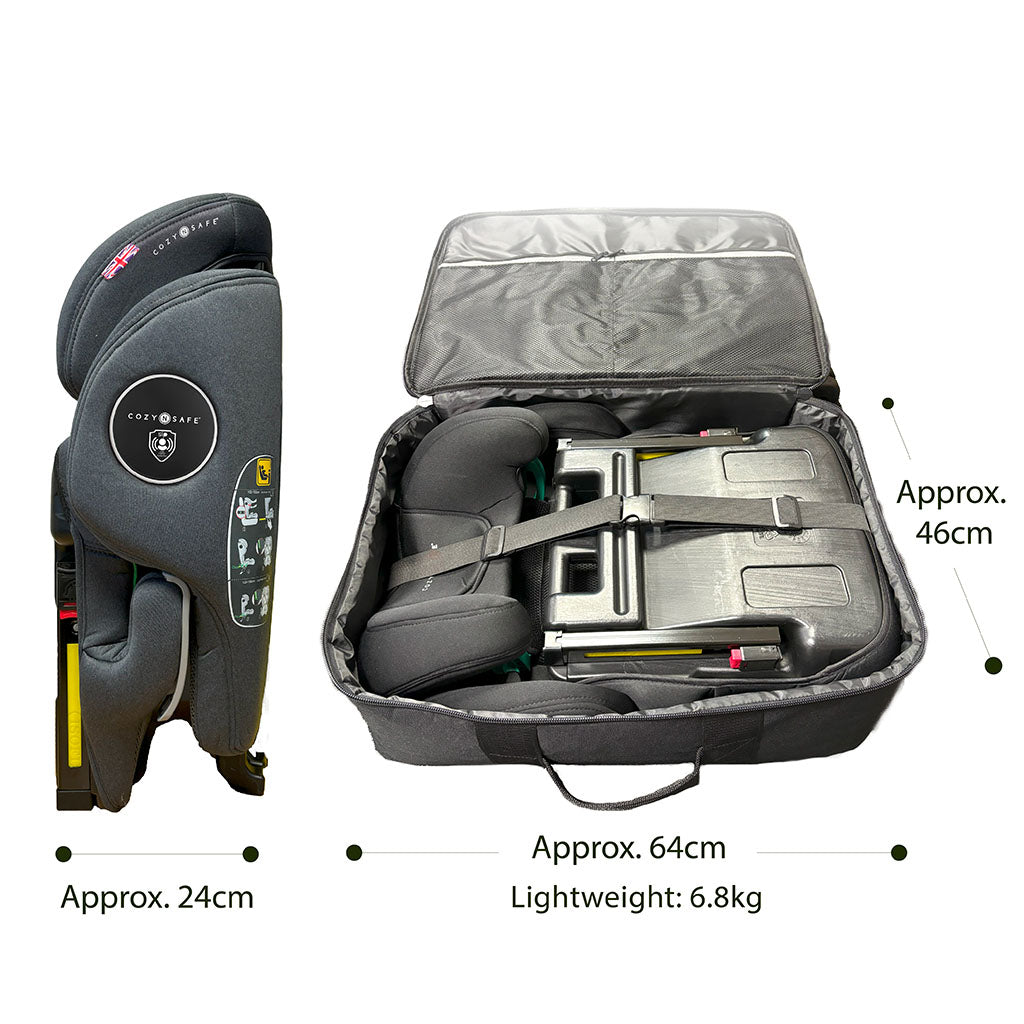 Cozy N Safe K2 i-Size Car Seat and Travel Bag - Graphite