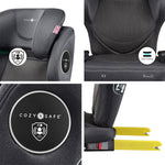 Cozy N Safe K2 i-Size Car Seat and Travel Bag - Graphite