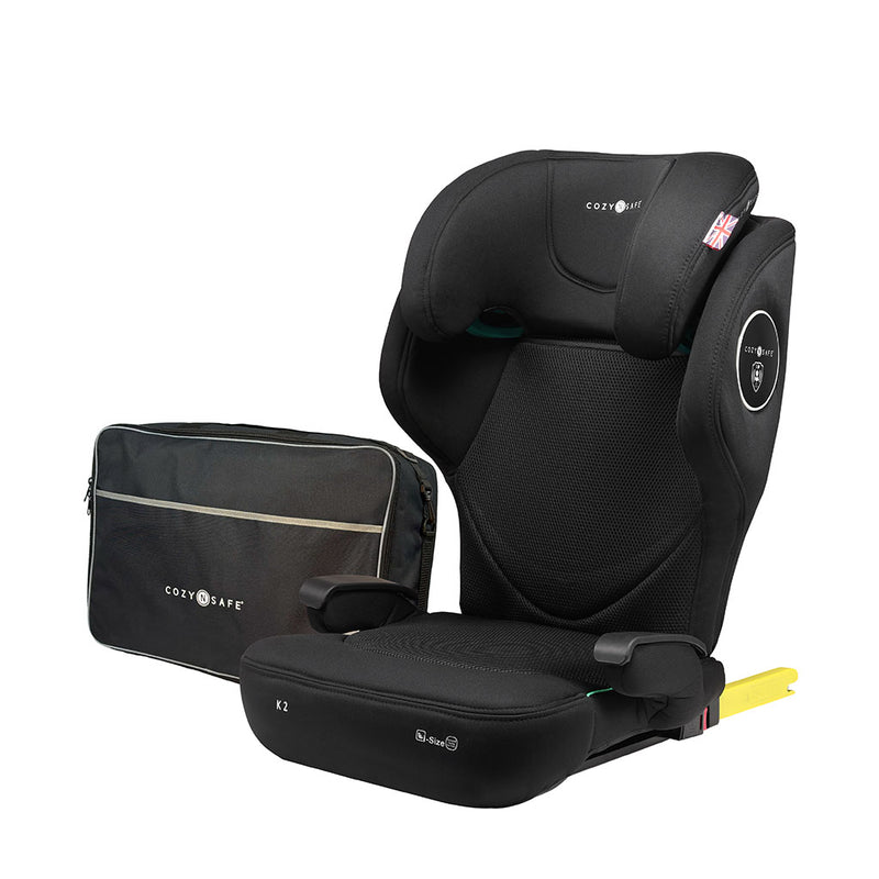 Cozy N Safe K2 i-Size Car Seat and Travel Bag - Onyx