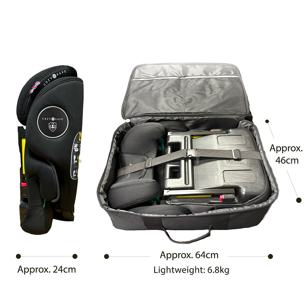 Cozy N Safe K2 i-Size Car Seat and Travel Bag - Onyx