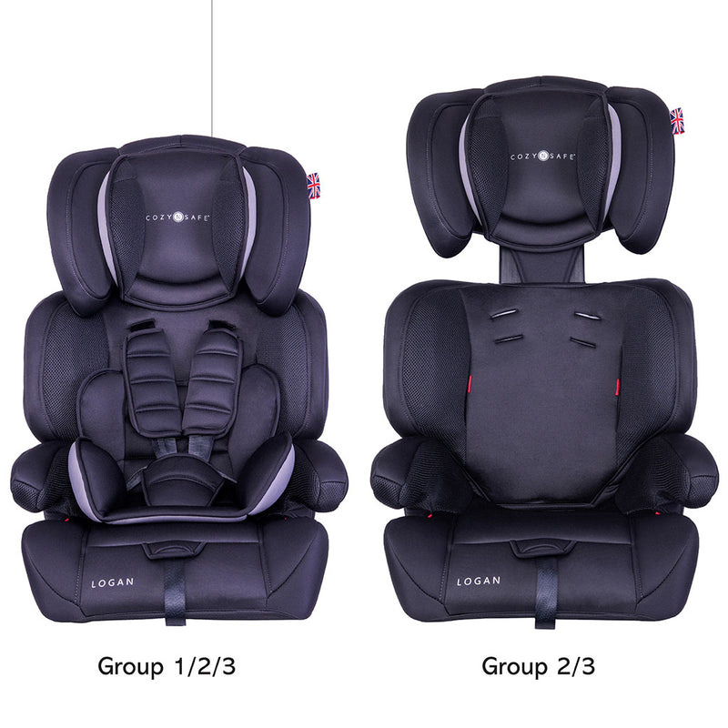 Cozy N Safe Logan Group 1/2/3 Child Car Seat and High Back Booster