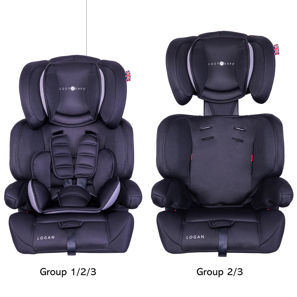 Cozy N Safe Logan Group 1/2/3 Child Car Seat and High Back Booster