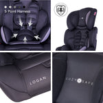 Cozy N Safe Logan Group 1/2/3 Child Car Seat and High Back Booster