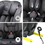 Cozy N Safe Olympus i-Size Car Seat - Graphite