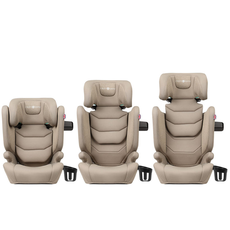 Cozy N Safe Portland i-Size High Backed Booster Car Seat - Ecru