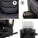 Cozy N Safe Portland i-Size High Backed Booster Car Seat - Jet