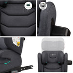 Cozy N Safe Portland i-Size High Backed Booster Car Seat - Slate