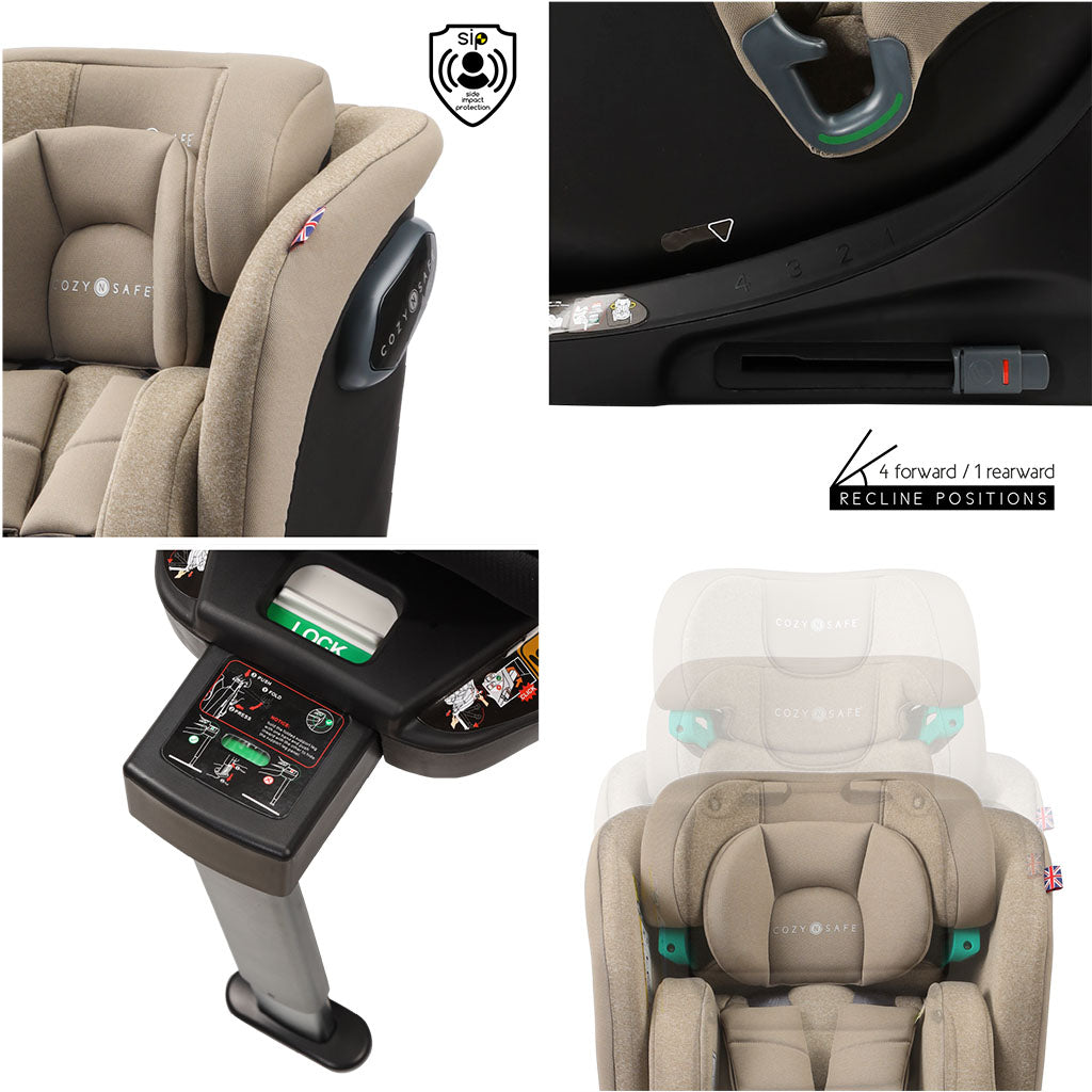 Cozy N Safe Stanford i-Size Car Seat - Ecru