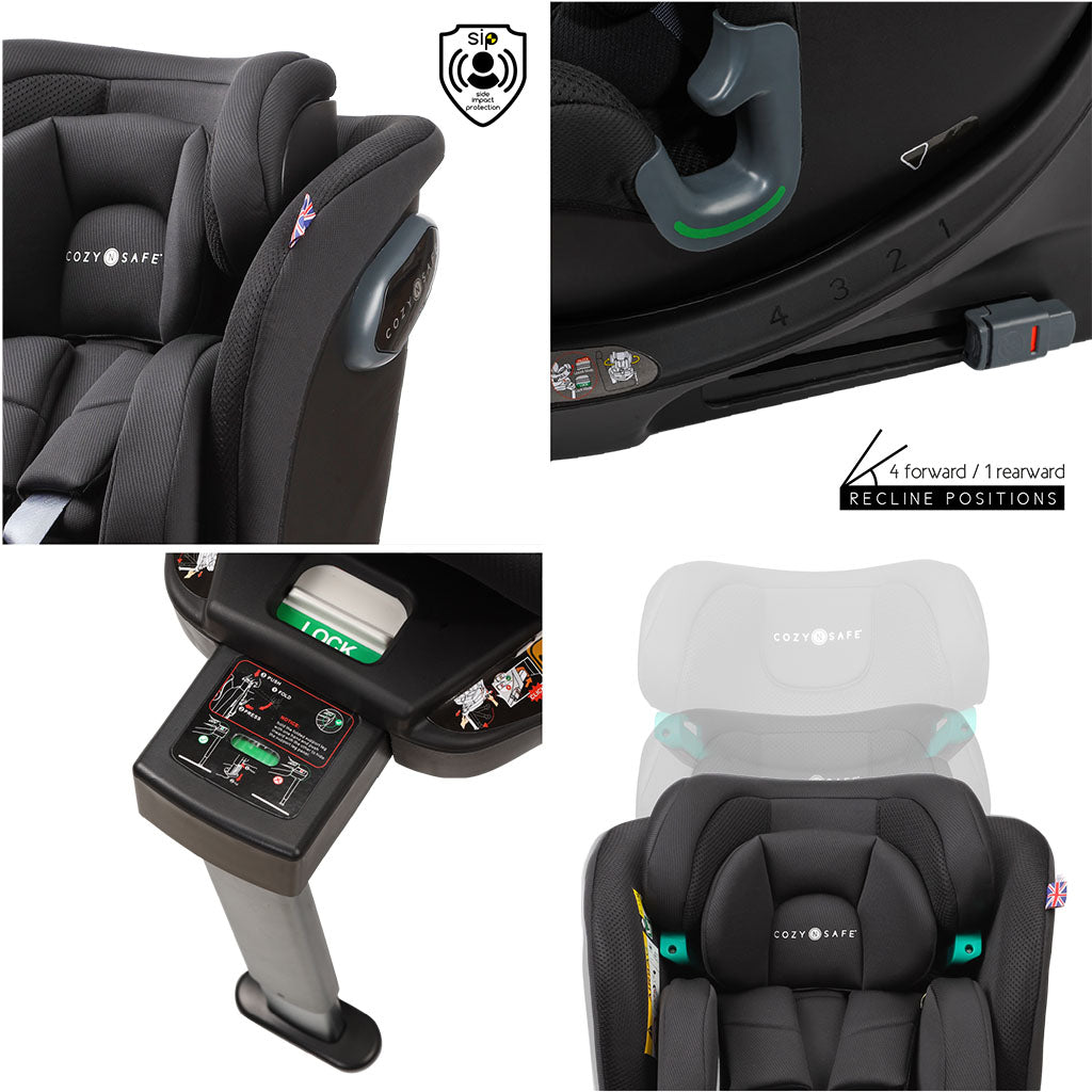 Cozy N Safe Stanford i-Size Car Seat - Jet
