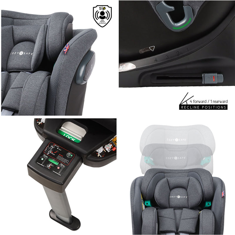 Cozy N Safe Stanford i-Size Car Seat - Slate
