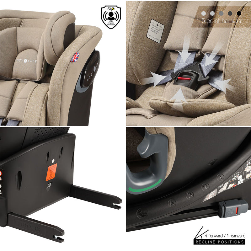 Cozy N Safe Vesta i-Size Car Seat - Ecru