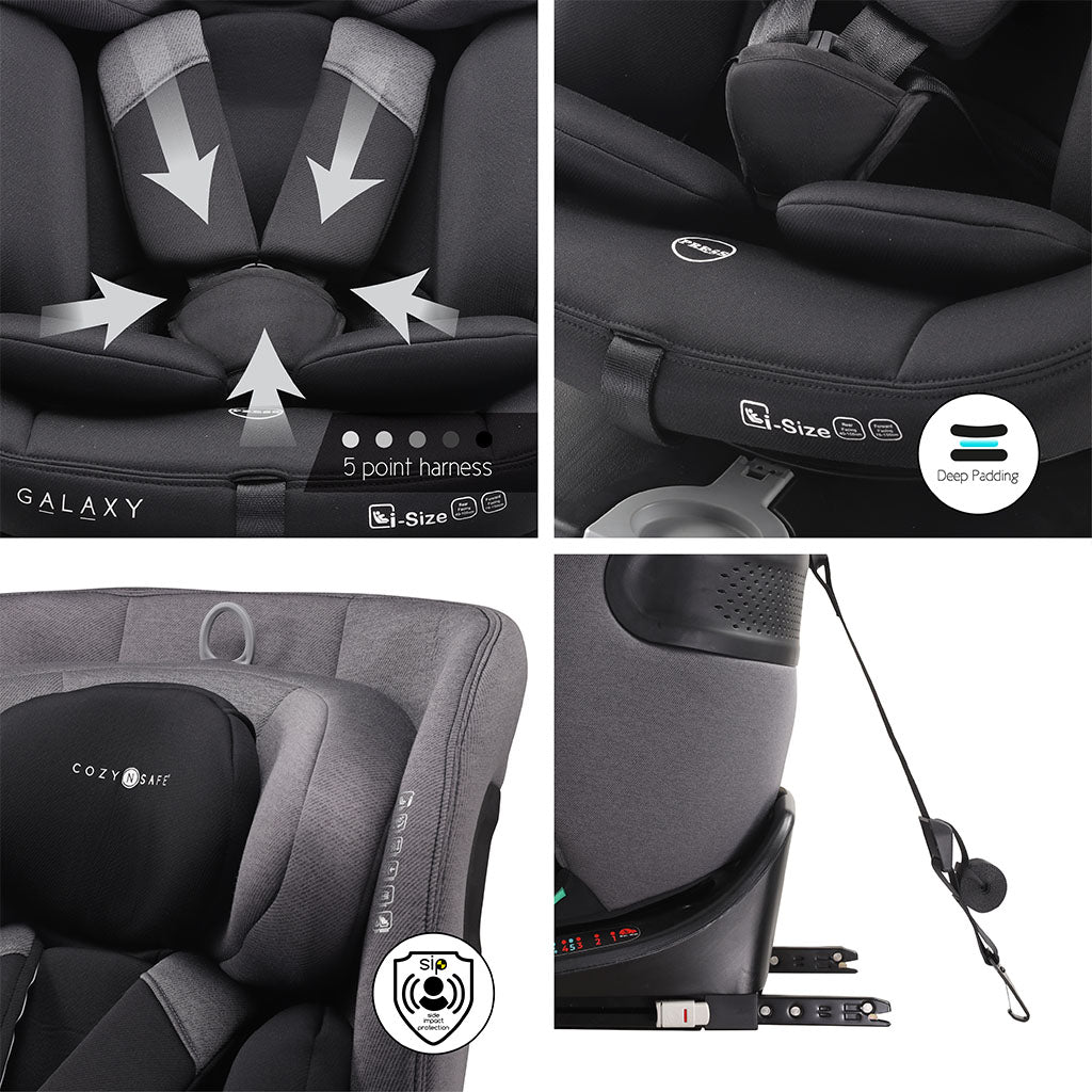 Cozy_N_Safe_Galaxy_i_Size_360_Car_Seat_Black_Grey_5
