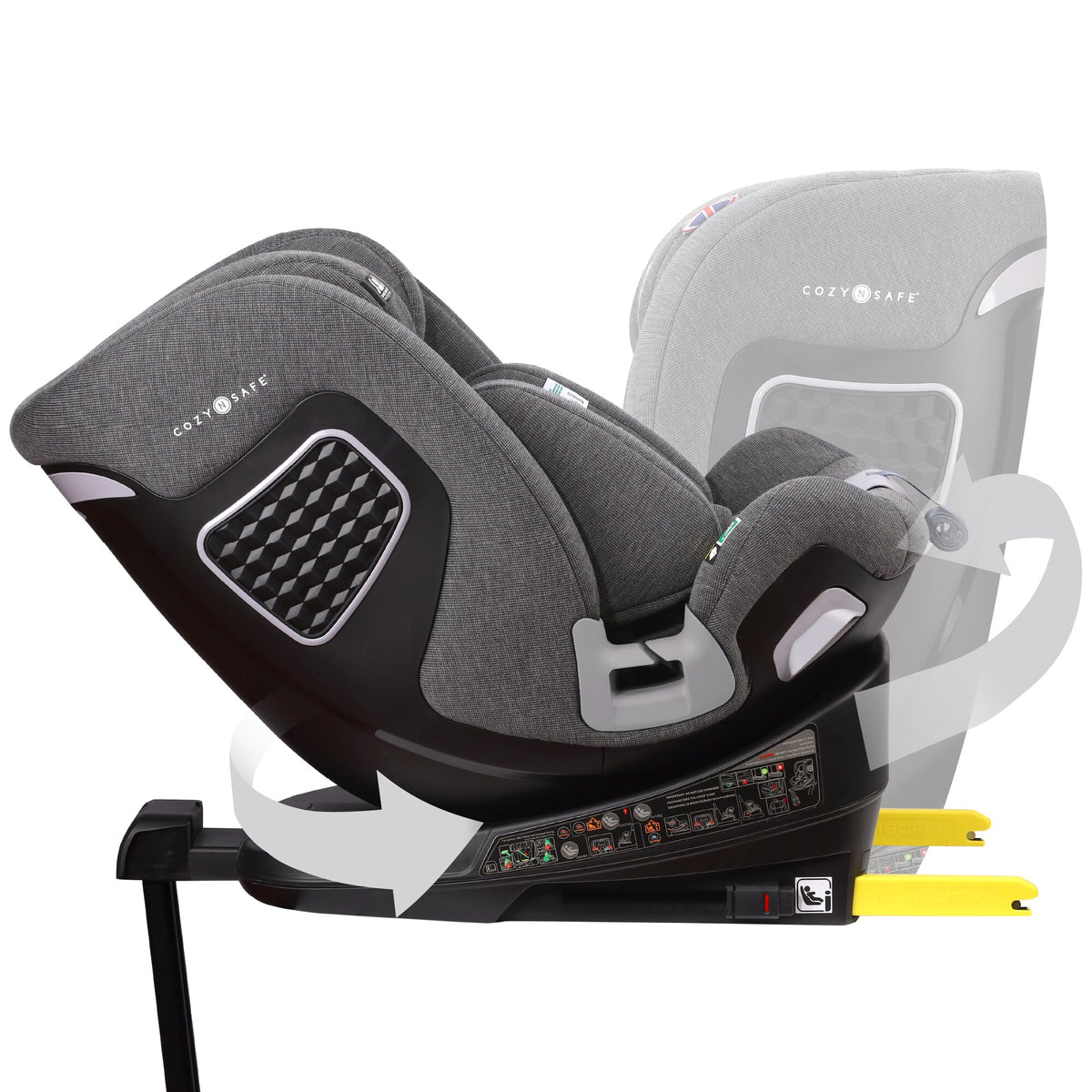 Cozy_N_Safe_Omega_i_Size_360_Car_Seat_Pearl_Grey_3