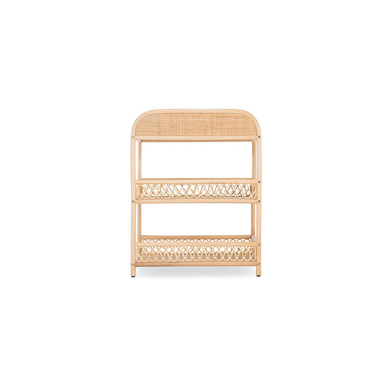 CuddleCo Aria Rattan Changing Table - Natural