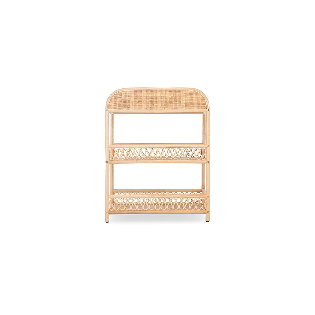 CuddleCo Aria Rattan Changing Table - Natural
