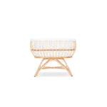 CuddleCo Aria Rattan Crib - Natural
