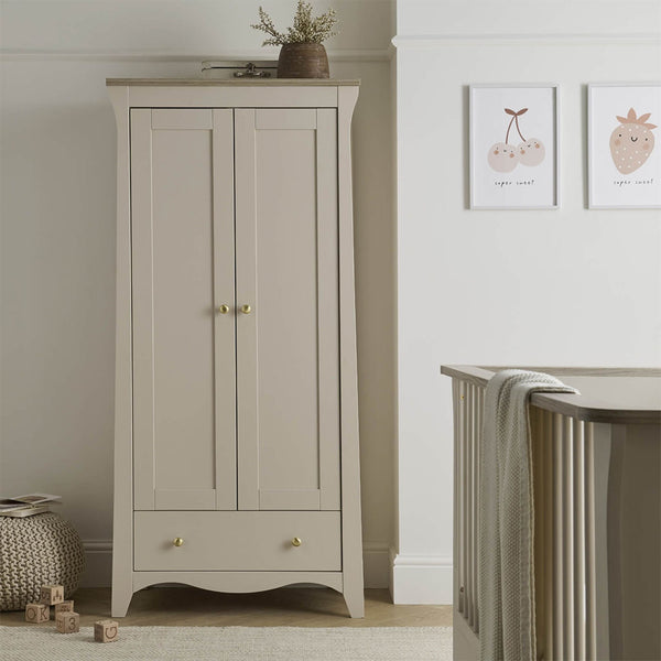 CuddleCo Clara 2 Door Double Wardrobe - Cashmere
