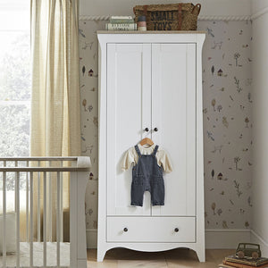 CuddleCo Clara 2 Door Double Wardrobe - Driftwood Ash