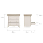 CuddleCo Clara 2 Piece Nursery Furniture Set - Cashmere