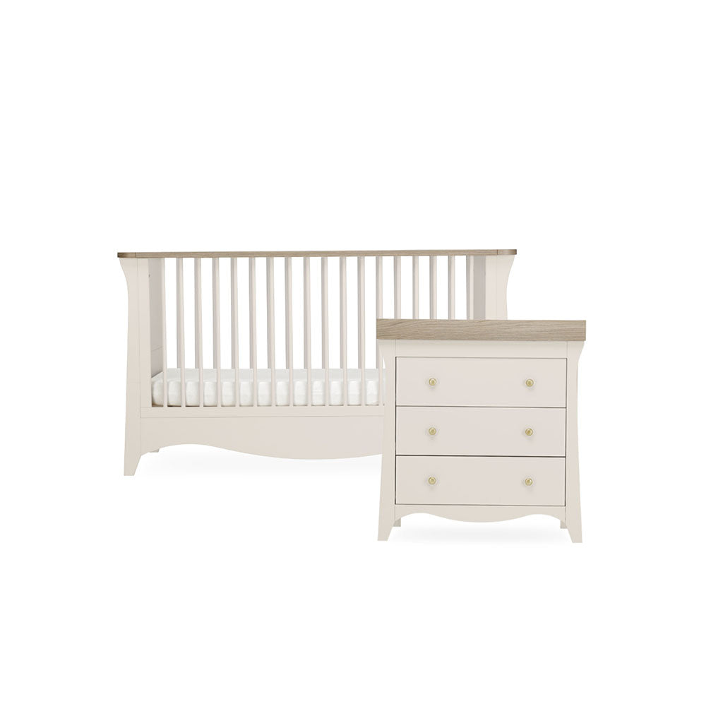 CuddleCo Clara 2 Piece Nursery Furniture Set - Cashmere