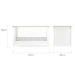 CuddleCo Clara 2 Piece Nursery Furniture Set - Driftwood Ash