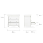 CuddleCo Clara 2 Piece Nursery Furniture Set - White