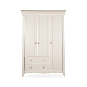 CuddleCo Clara 3 Door Triple Wardrobe - Cashmere & Ash
