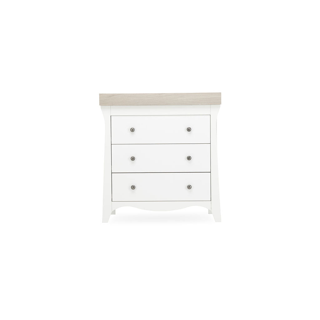 CuddleCo Clara 3 Drawer Dresser Changer - Driftwood Ash