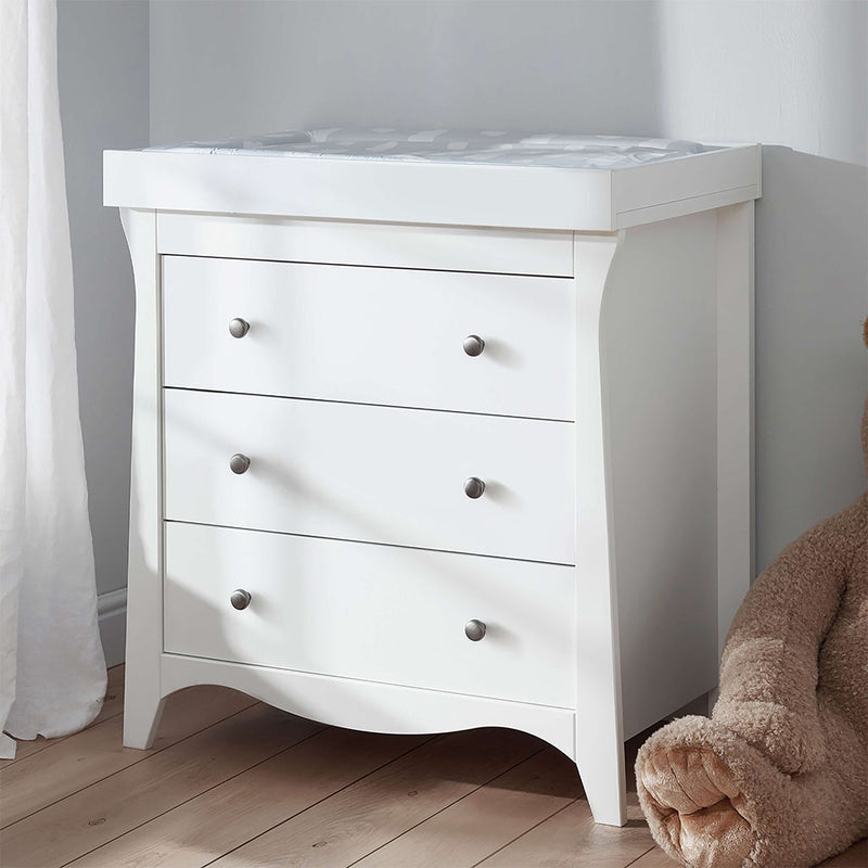 CuddleCo Clara 3 Drawer Dresser Changer - White