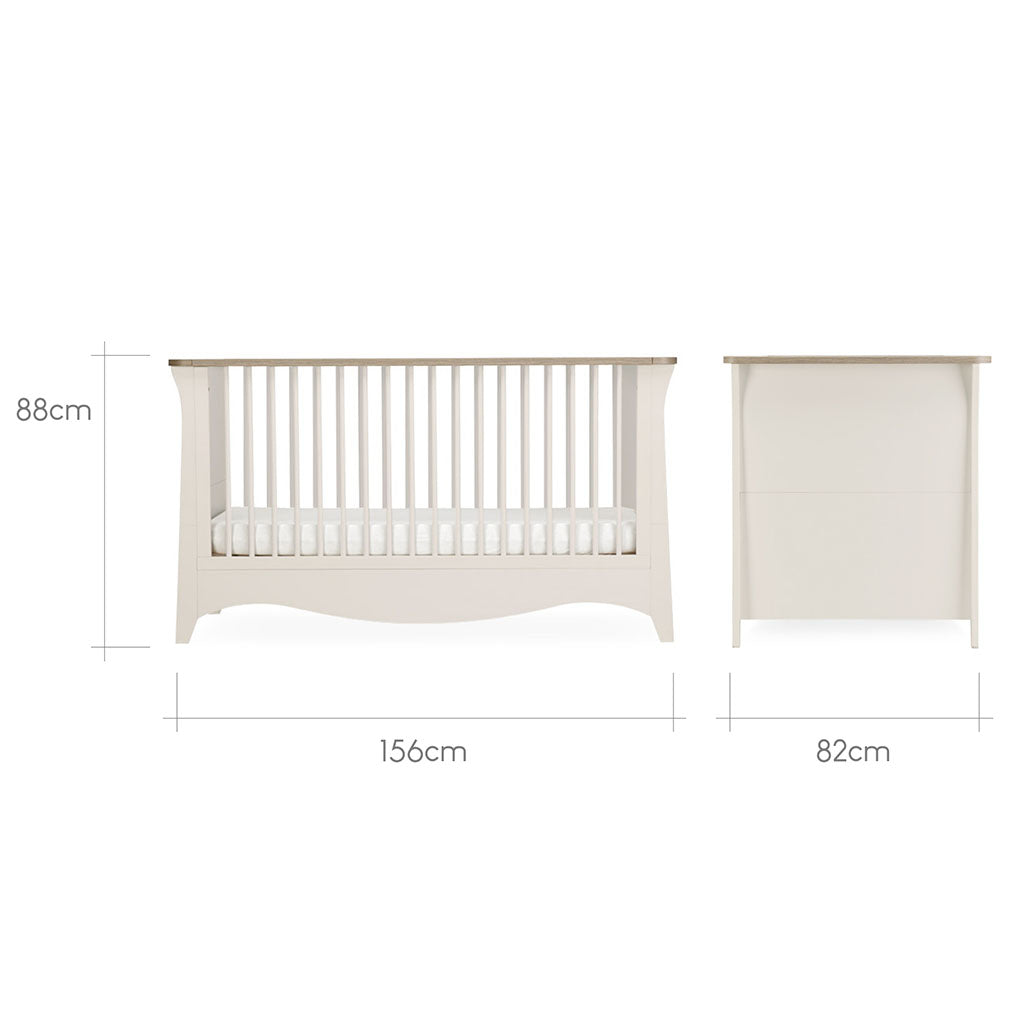 CuddleCo Clara 3 Piece Nursery Furniture Set - Cashmere